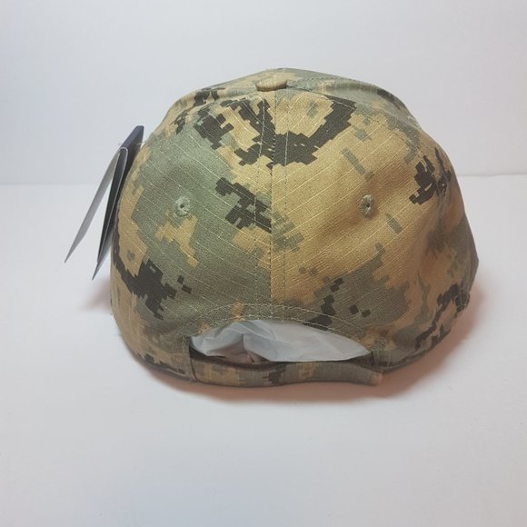 NWT ENBRIDGE Hat Organic Cotton Trucker Hat Curved bill Embroidered Camo Cammo - Picture 6 of 16